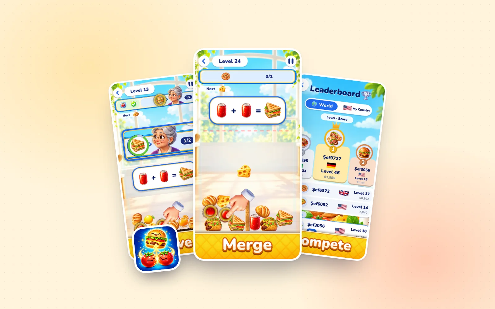 Merge Feast: Food Puzzle