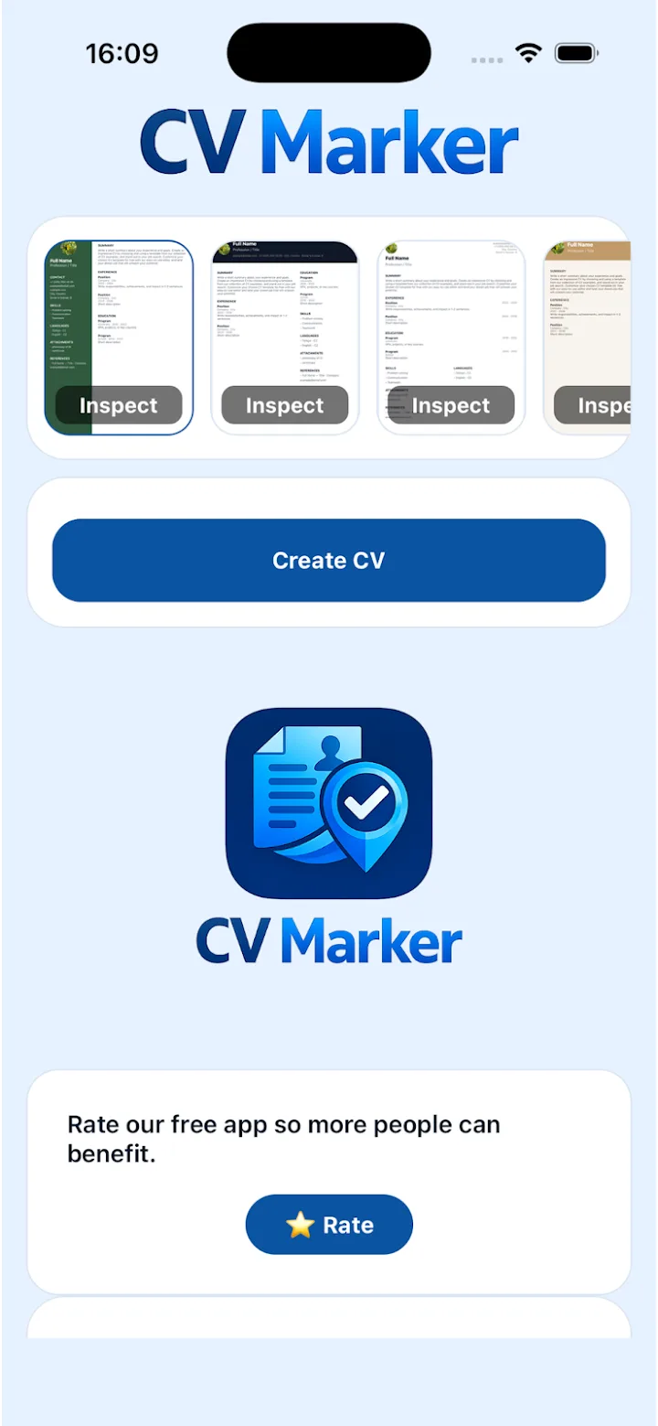 CV Marker — 1